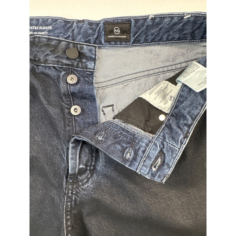 AG Twisted Alexxis High Rise Vintage Fit Jeans Jukebox 31 NWT Raw Hem Straight - Picture 13 of 13